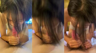 私のガールフレンドはチンポを食べます、そしてそれは美味しそうです