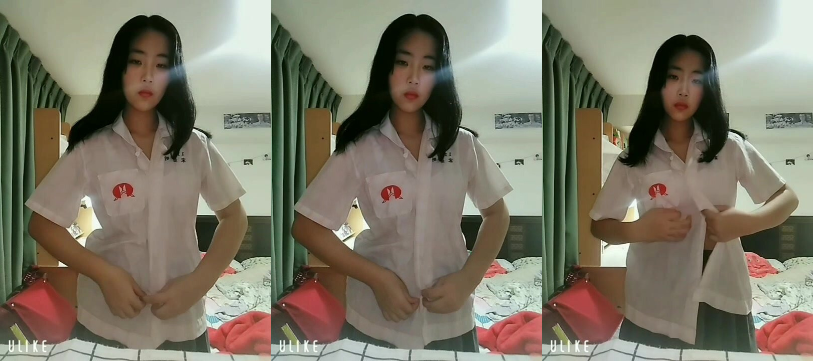 學生妹子露出一雙大奶