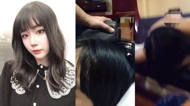 Suzhou Agricultural Vocational Technical College student Ye Yuting was drunk and gave a deep throat blowjob