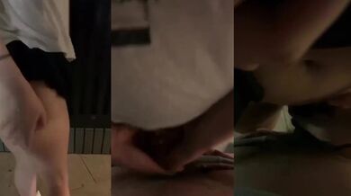 公共の場で彼女と密かにセックスをする