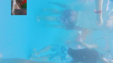 超級稀有 超清晰泳池水中青春超嫩全腿 多角度超臨場感跟拍 無重力感頂級視覺盛宴
