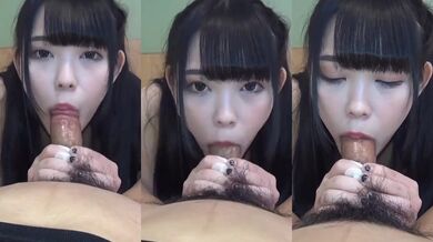 日本妹妹含着肉棒口爆