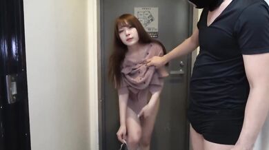 Japanese sister was requested to bite her underwear