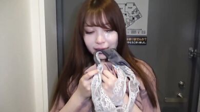 Japanese sister was requested to bite her underwear