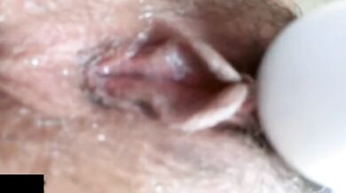 Skinny Bamboo Selfie Masturbation