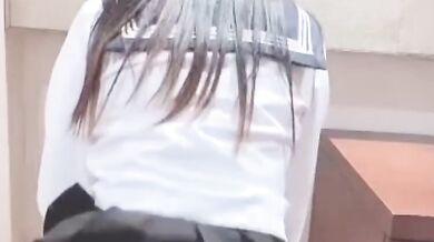 Sailor suit pink underwear white underwear