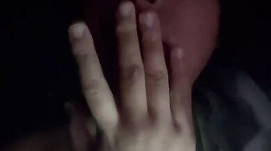 Milk girl masturbates naked late at night and eats the juice