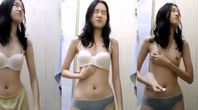 起きて自撮りした