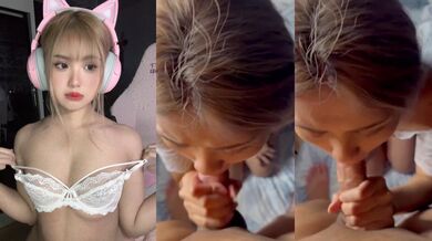 マレーシアの美女のフェラチオと顔射