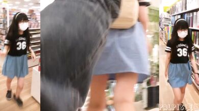 女の子と逆さ撮り