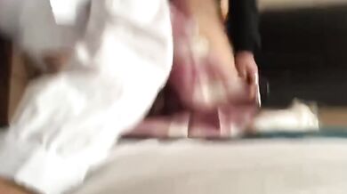 巨乳JK自拍被後入