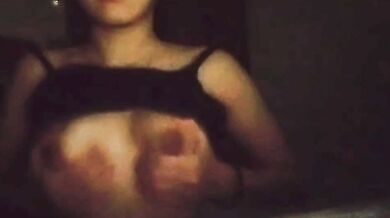 1*year-old sister rubbing breast video