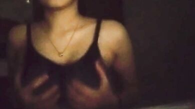 1*year-old sister rubbing breast video