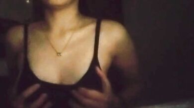 1*year-old sister rubbing breast video