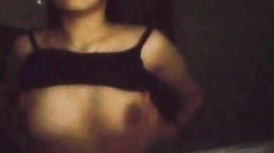 1*year-old sister rubbing breast video