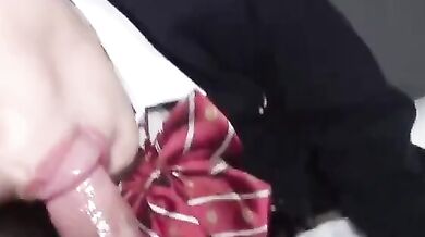 Japanese school girl in school uniform blowjob sex