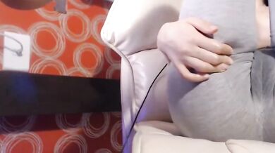 Japanese girl rubs lubricant and masturbates and moans