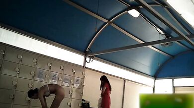 Korean swimming pool changing room