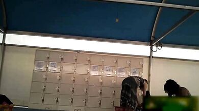 Korean swimming pool changing room