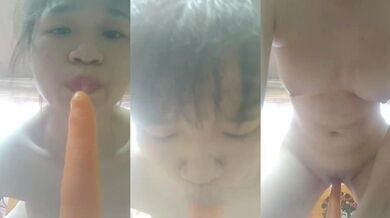 馬來西亞妹妹用蘿蔔自慰