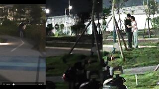 比亞迪某廠區三更半夜不睡覺園區打野戰