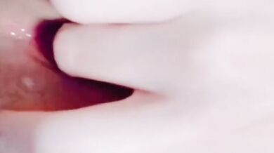 Flat-Chested Girl Masturbates to Squirting Orgasm