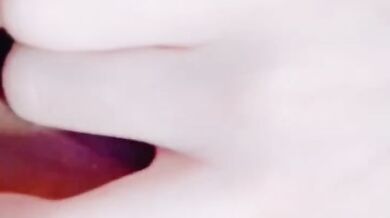 Flat-Chested Girl Masturbates to Squirting Orgasm