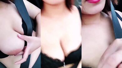 巨乳肉肉騷婦車上發騷