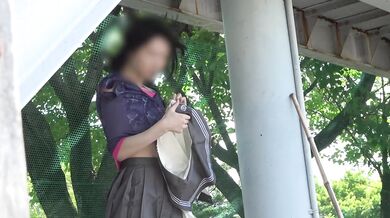 こっそりお着替え！でも見えちゃった！キャラ柄おぱんつ＆おっぱいばっちり