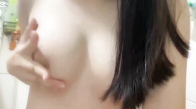 Middle school girl shares video of herself touching her breasts