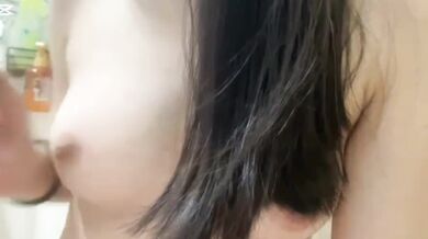 Middle school girl shares video of herself touching her breasts