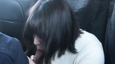 Office Worker Gives Blowjob in Car and Swallows