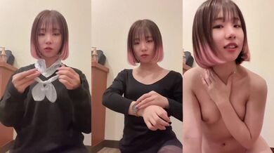 日本短發兔牙母狗1