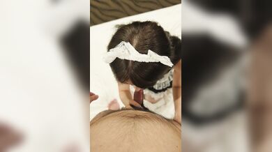 Japanese Model Cosplays as a Maid in Intimate Scenes