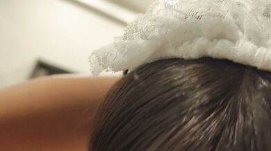 Japanese Model Cosplays as a Maid in Intimate Scenes