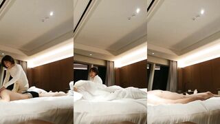 韓國大佬酒店和短髮騷婦約炮