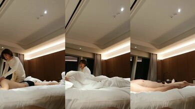 韓國大佬酒店和短髮騷婦約炮