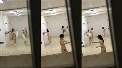 Female College Students Taking a Bath Part 2