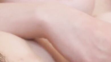 Woman with large breasts receives rough fingering and intercourse