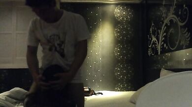 韓國情侶磨鐵口愛