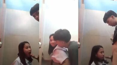 Philippine High School Couple Caught in Restroom