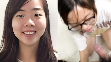 可愛眼鏡妹口交