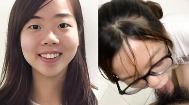 可愛眼鏡妹口交