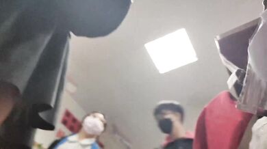 Trying to Snap a Classmate's Underwear
