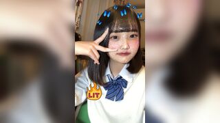 Japanese Bunny-Toothed High School Girl Masturbates in Dorm Room 4