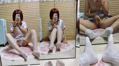 抖音齊劉海自慰1-白絲睡衣&白襪JK