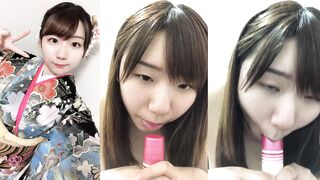 Cherry Blossom Girl Practices Oral Skills