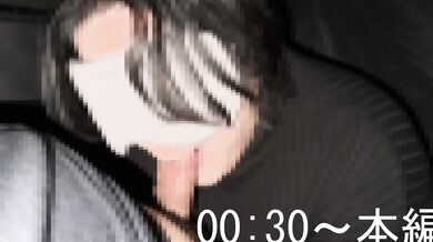 [人妻]熟女の車内フェラ