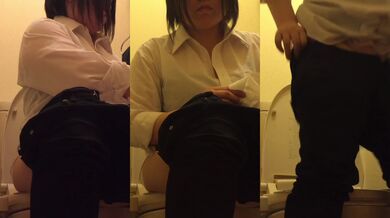 デブのトイレ　食い込み