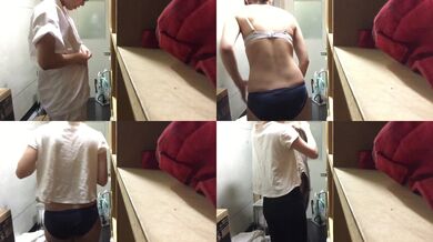 Hashi Yasume's Outfit Change and Stomach